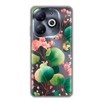 Силиконовый чехол на Infinix Smart 8 HD с принтом женский