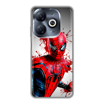 Силиконовый чехол на Infinix Smart 8 HD с принтом Spiderman Человек паук