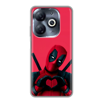 Силиконовый чехол на Infinix Smart 8 HD с принтом Дедпул Deadpool