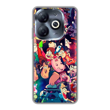 Силиконовый чехол на Infinix Smart 8 HD с принтом Gravity Falls Гравити Фолз