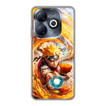 Силиконовый чехол на Infinix Smart 8 HD с принтом Аниме Наруто Naruto