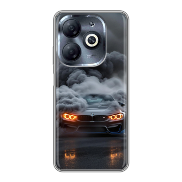 Силиконовый чехол на Infinix Smart 8 HD с принтом BMW БМВ Силиконовый чехол на Infinix Smart 8 HD с принтом BMW БМВ