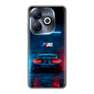 Силиконовый чехол на Infinix Smart 8 HD с принтом BMW БМВ