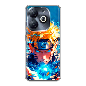 Силиконовый чехол на Infinix Smart 8 HD с принтом Аниме Наруто Naruto