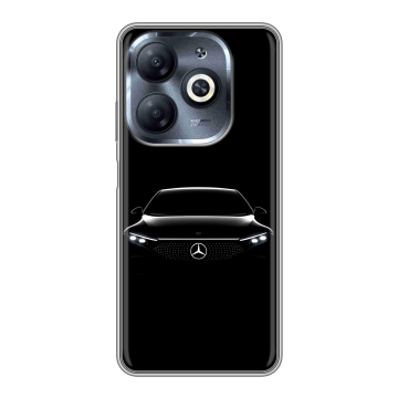 Силиконовый чехол на Infinix Smart 8 HD с принтом Mercedes Мерседес