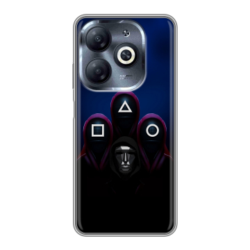 Силиконовый чехол на Infinix Smart 8 HD с принтом Игра Кальмара