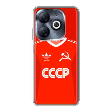 Силиконовый чехол на Infinix Smart 8 HD с принтом Флаг Герб СССР