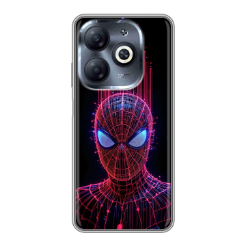 Силиконовый чехол на Infinix Smart 8 HD с принтом Spiderman Человек паук