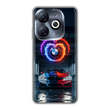 Силиконовый чехол на Infinix Smart 8 HD с принтом BMW БМВ