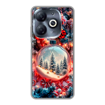 Силиконовый чехол на Infinix Smart 8 HD с принтом Новый год