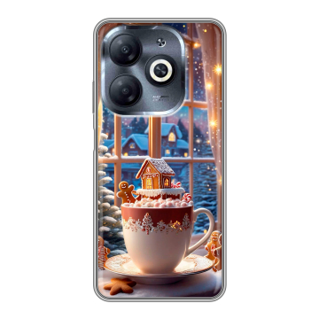 Силиконовый чехол на Infinix Smart 8 HD с принтом Новый год