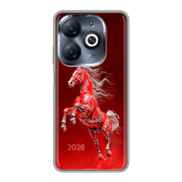 Силиконовый чехол на Infinix Smart 8 HD с принтом Новый год