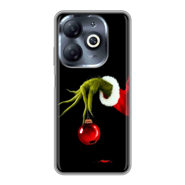 Силиконовый чехол на Infinix Smart 8 HD с принтом Новый год Гринч