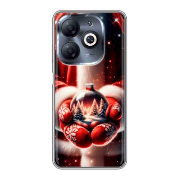 Силиконовый чехол на Infinix Smart 8 HD с принтом Новый год