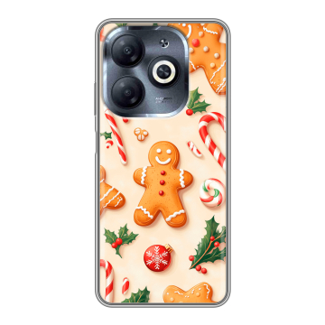 Силиконовый чехол на Infinix Smart 8 HD с принтом Новый год
