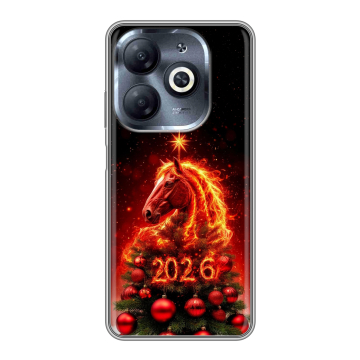 Силиконовый чехол на Infinix Smart 8 HD с принтом Новый год