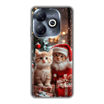Силиконовый чехол на Infinix Smart 8 HD с принтом Новый год