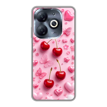 Силиконовый чехол на Infinix Smart 8 HD с принтом для девочек