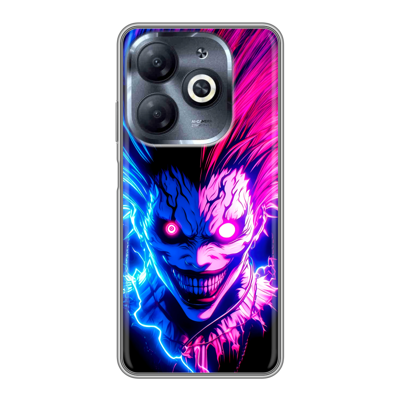 Силиконовый чехол на Infinix Smart 8 HD с принтом Death note Тетрадь смерти Силиконовый чехол на Infinix Smart 8 HD с принтом Death note Тетрадь смерти