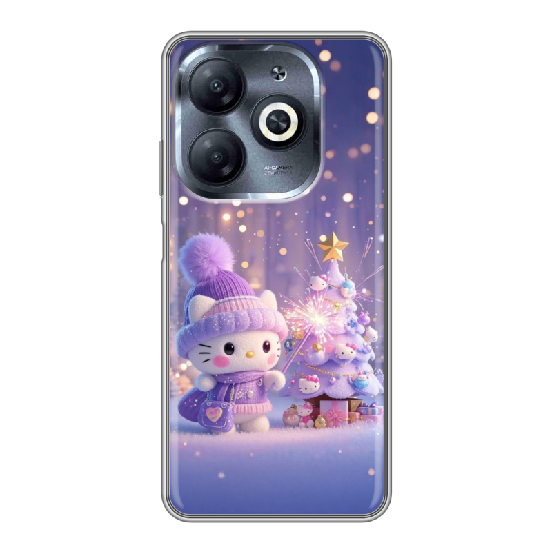 Силиконовый чехол на Infinix Smart 8 HD с принтом Новый год Силиконовый чехол на Infinix Smart 8 HD с принтом Новый год