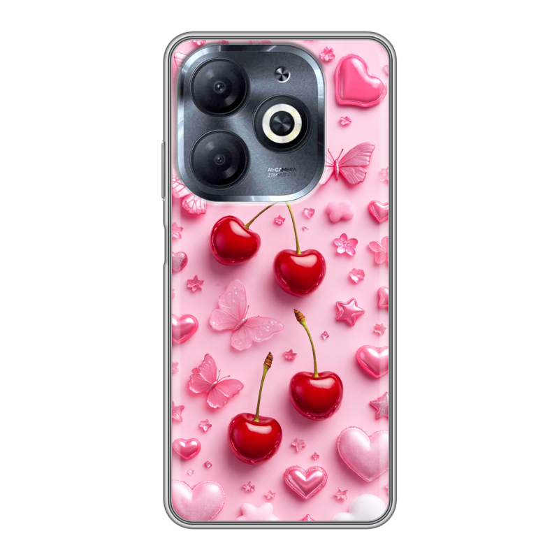 Силиконовый чехол на Infinix Smart 8 HD с принтом для девочек Силиконовый чехол на Infinix Smart 8 HD с принтом для девочек