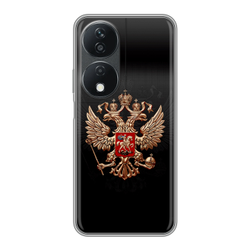 Силиконовый чехол на Honor X7b с принтом Герб России Силиконовый чехол на Honor X7b с принтом Герб России