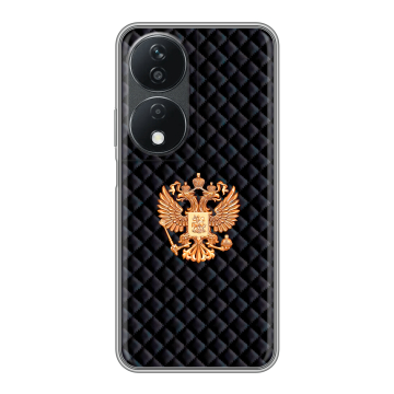 Силиконовый чехол на Honor X7b с принтом Герб России принт