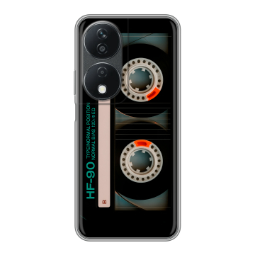 Силиконовый чехол на Honor X7b с принтом Кассета