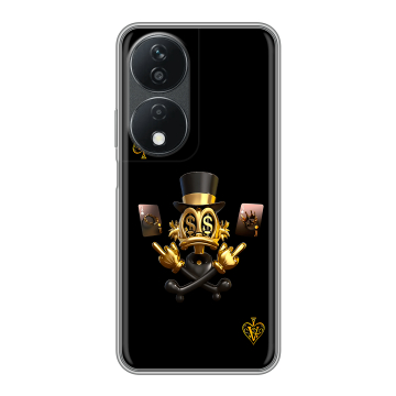 Силиконовый чехол на Honor X7b с принтом Золотой скрудж макдак