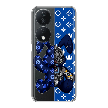 Силиконовый чехол на Honor X7b с принтом Луи робот Силиконовый чехол на Honor X7b с принтом Луи робот