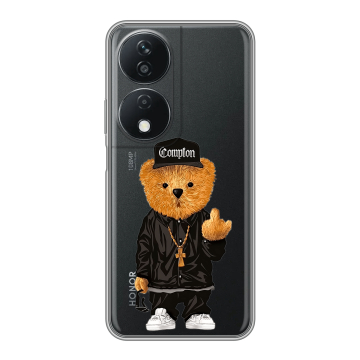 Силиконовый чехол на Honor X7b с принтом Плюшевый медведь Силиконовый чехол на Honor X7b с принтом Плюшевый медведь