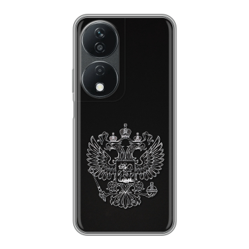Силиконовый чехол на Honor X7b с принтом Герб России
