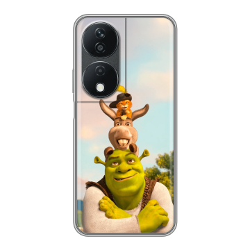 Силиконовый чехол на Honor X7b с принтом Шрек Shrek