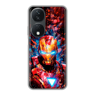 Силиконовый чехол на Honor X7b с принтом Железный человек Ironman Силиконовый чехол на Honor X7b с принтом Железный человек Ironman