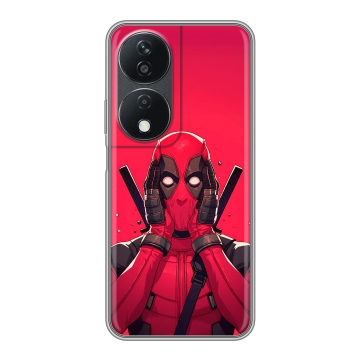 Силиконовый чехол на Honor X7b с принтом Дедпул Deadpool