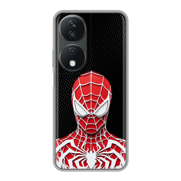 Силиконовый чехол на Honor X7b с принтом человек паук spiderman
