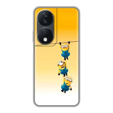 Силиконовый чехол на Honor X7b с принтом Миньоны Силиконовый чехол на Honor X7b с принтом Миньоны