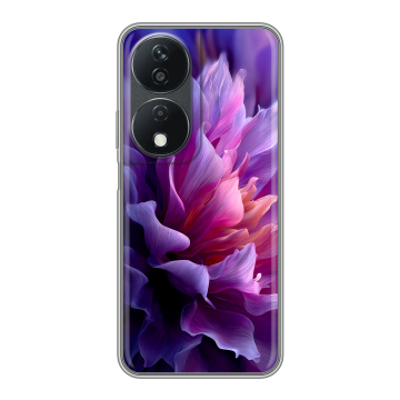 Силиконовый чехол на Honor X7b с принтом женский цветы