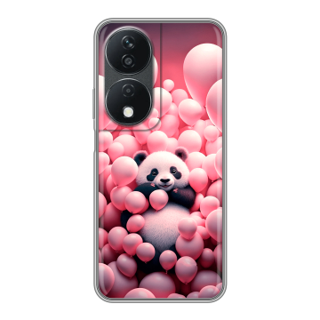 Силиконовый чехол на Honor X7b с принтом Панда