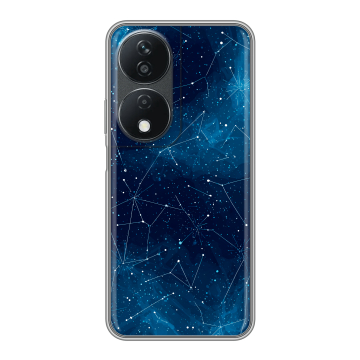 Силиконовый чехол на Honor X7b с принтом Космос звезды