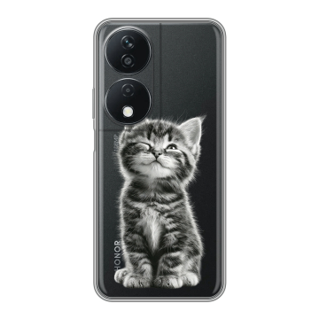 Силиконовый чехол на Honor X7b с принтом Котенок Силиконовый чехол на Honor X7b с принтом Котенок