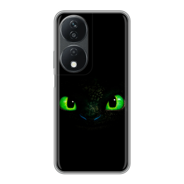 Силиконовый чехол на Honor X7b с принтом Как приручить дракона