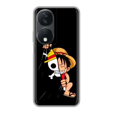 Силиконовый чехол на Honor X7b с принтом One Piece Ван Пис
