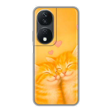Силиконовый чехол на Honor X7b с принтом Милые котята Силиконовый чехол на Honor X7b с принтом Милые котята