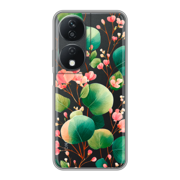 Силиконовый чехол на Honor X7b с принтом женский