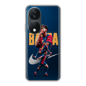Силиконовый чехол на Honor X7b с принтом Барселона Barca Yamal 