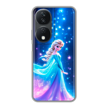Силиконовый чехол на Honor X7b с принтом Холодное сердце Frozen
