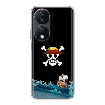 Силиконовый чехол на Honor X7b с принтом One Piece Ван Пис Силиконовый чехол на Honor X7b с принтом One Piece Ван Пис