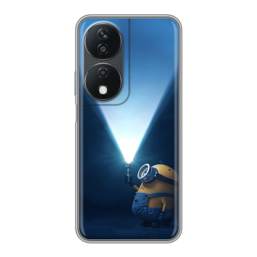 Силиконовый чехол на Honor X7b с принтом Миньоны Силиконовый чехол на Honor X7b с принтом Миньоны