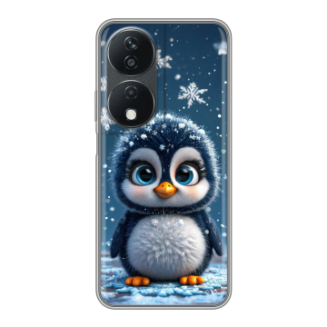 Силиконовый чехол на Honor X7b с принтом Новый год